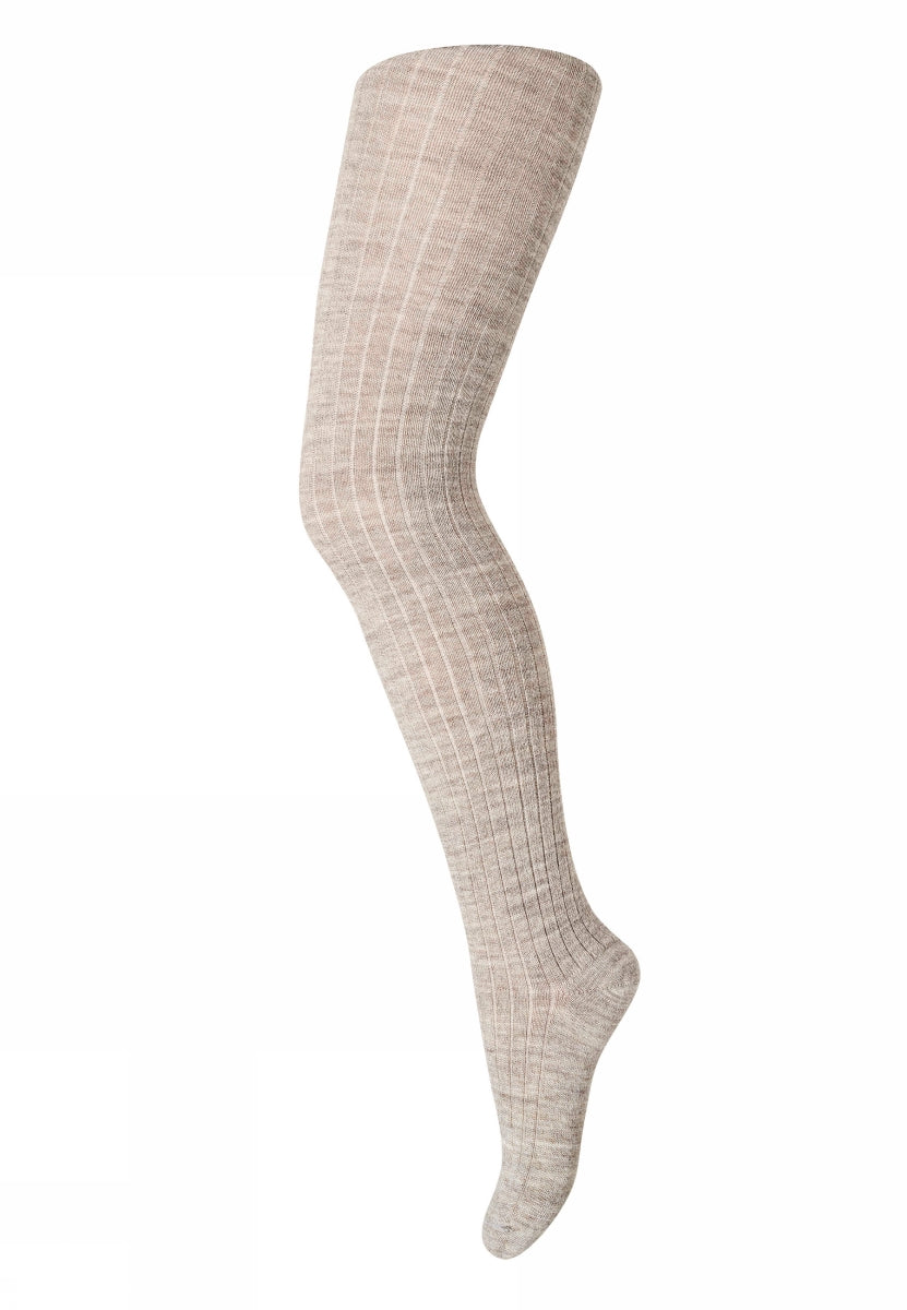 Wool rib tights