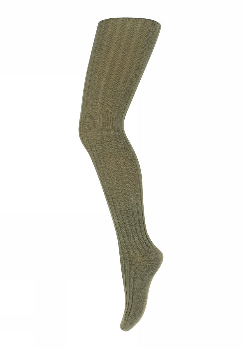 Cotton rib tights