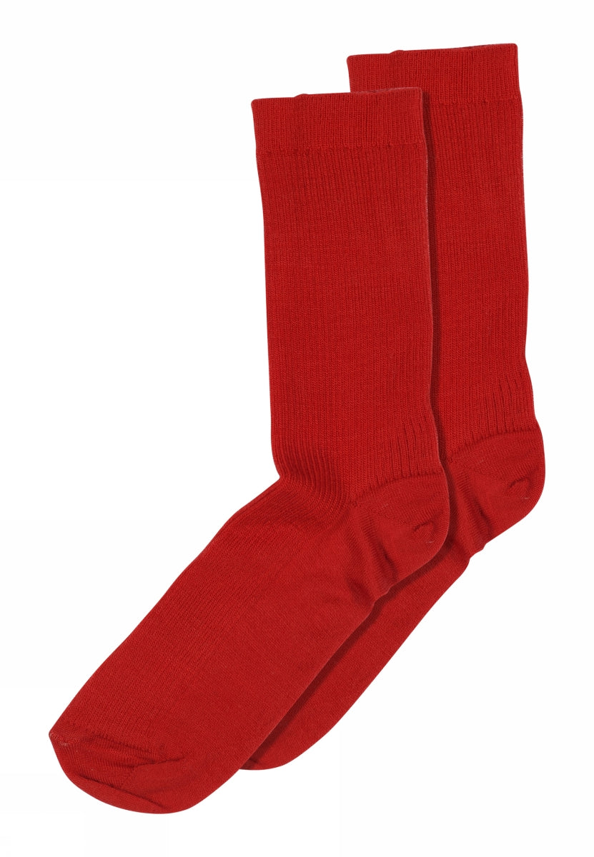 Fine wool rib socks