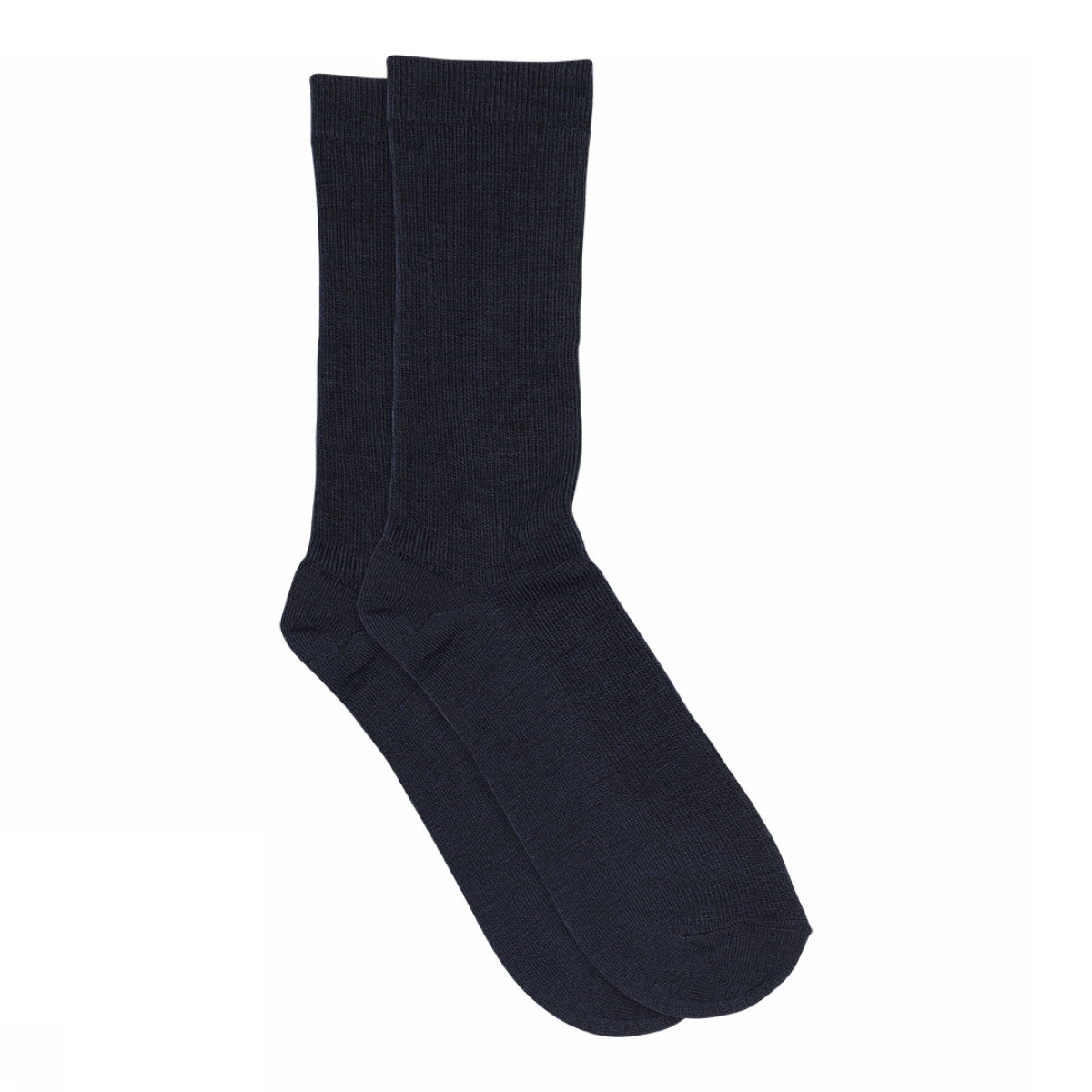 Fine wool rib socks