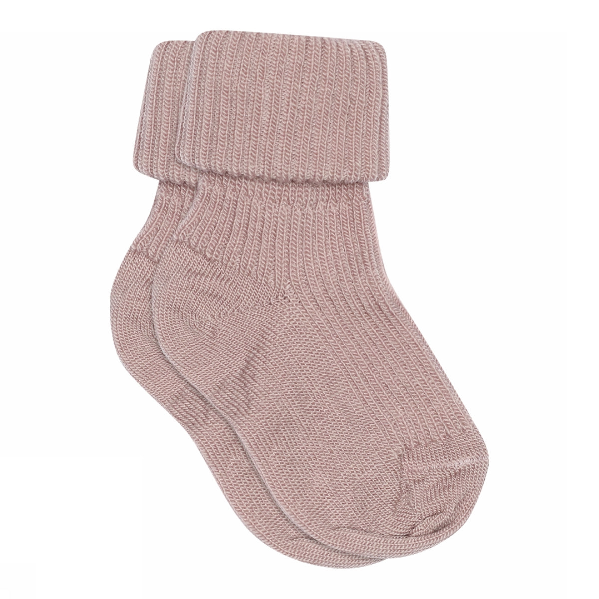 Wool rib baby socks