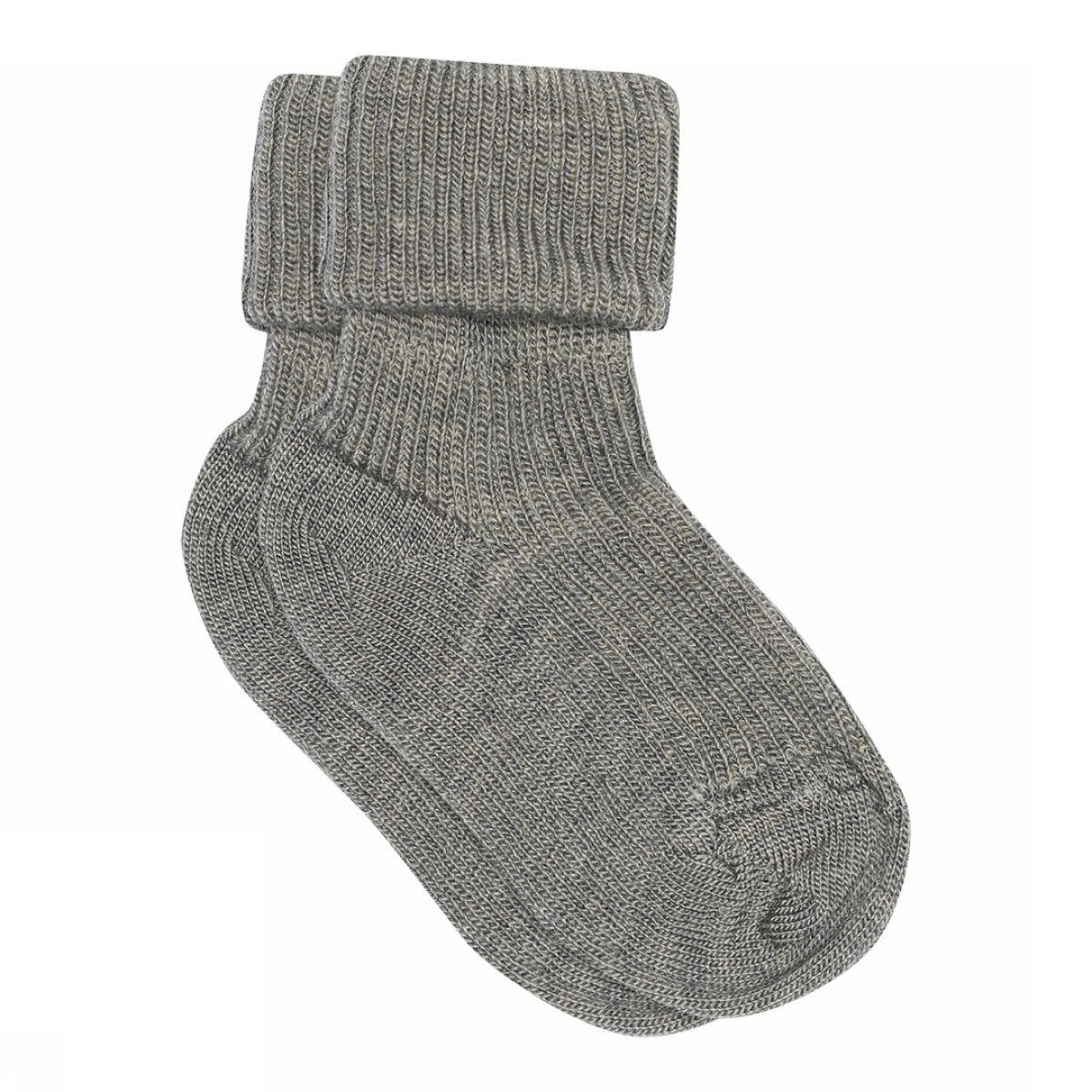 Wool rib baby socks