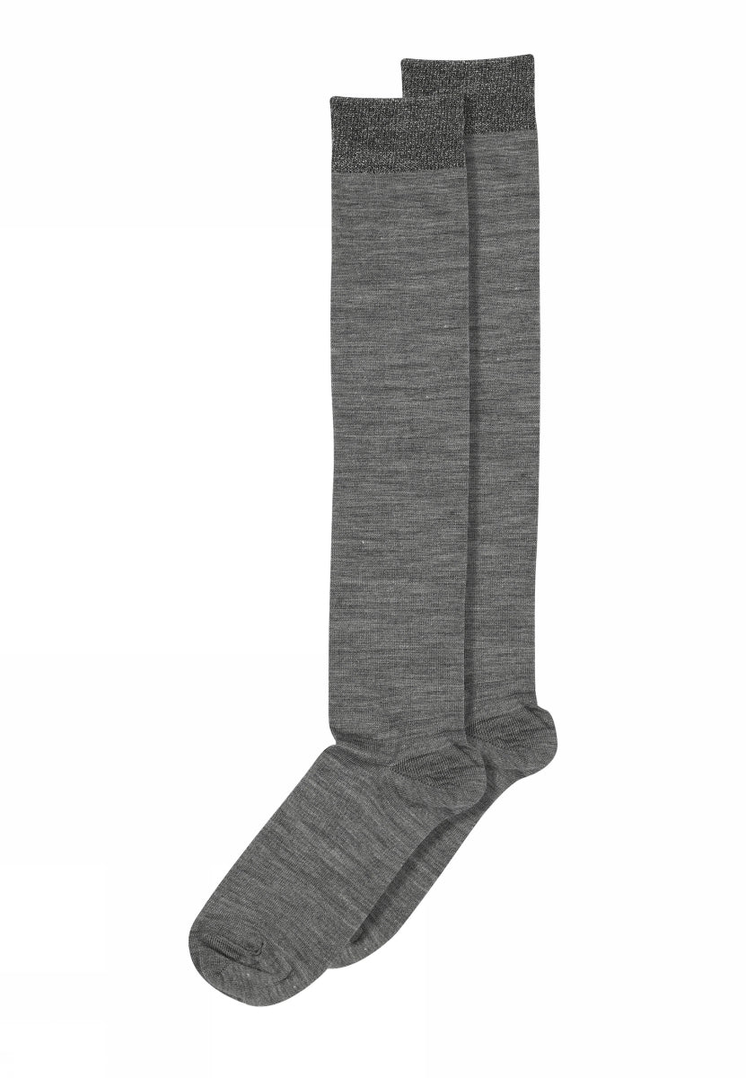 Wool/silk knee socks