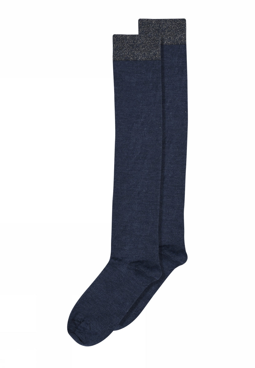 Wool/silk knee socks