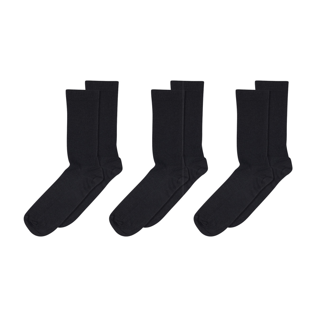 Fine wool rib socks - 3-pack