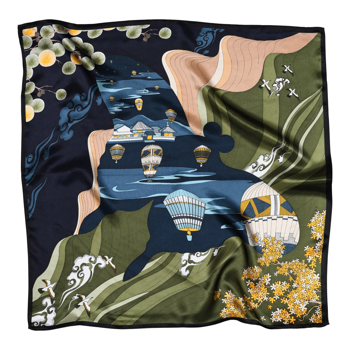 Zaza silk scarf