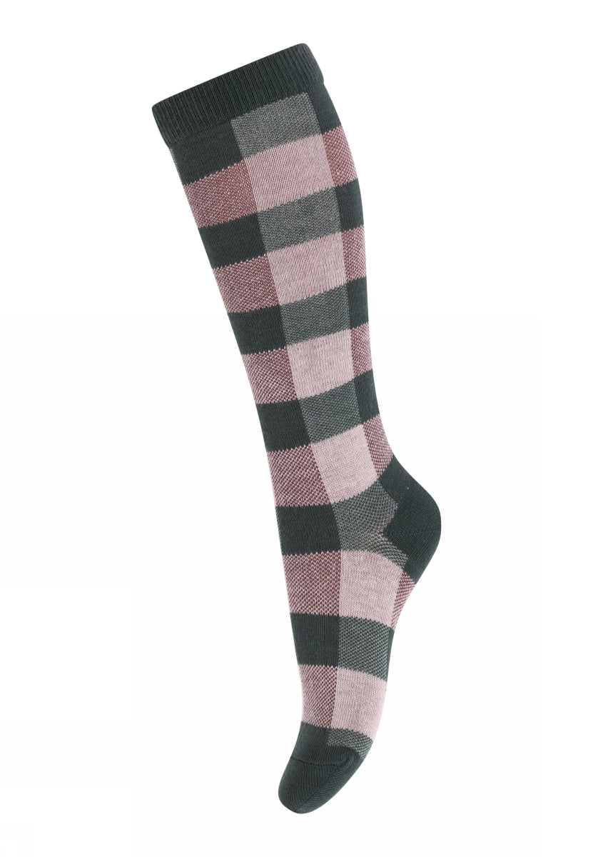 Square knee socks