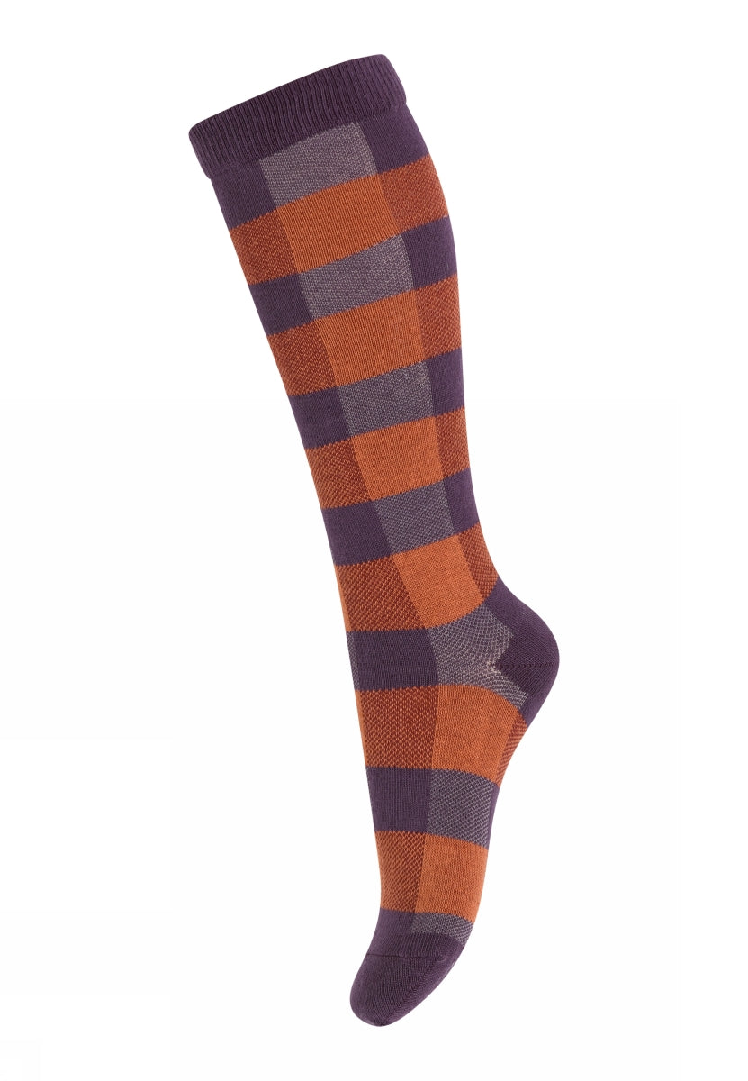 Square knee socks