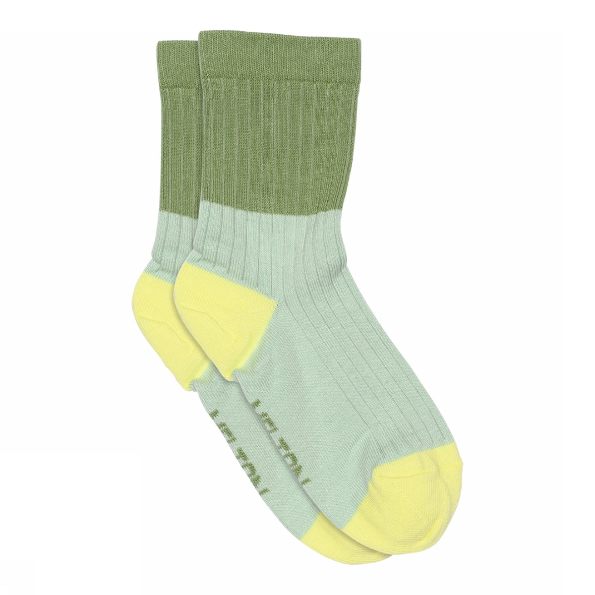 Block colour socks