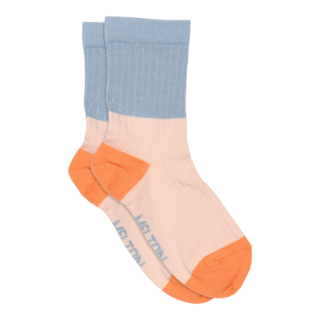 Block colour socks