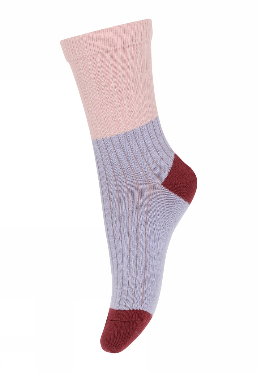 Block colour socks