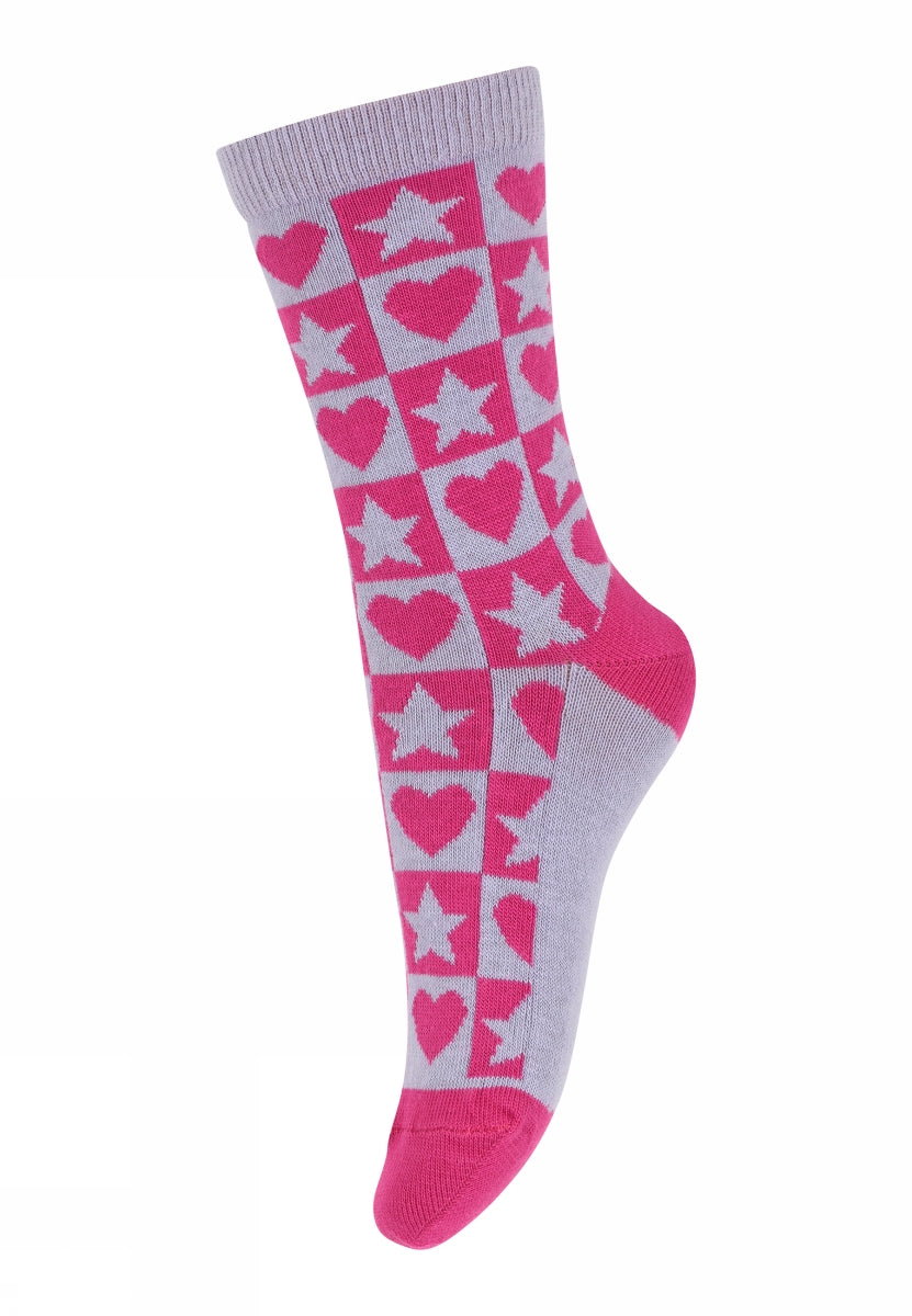 Stars and hearts socks