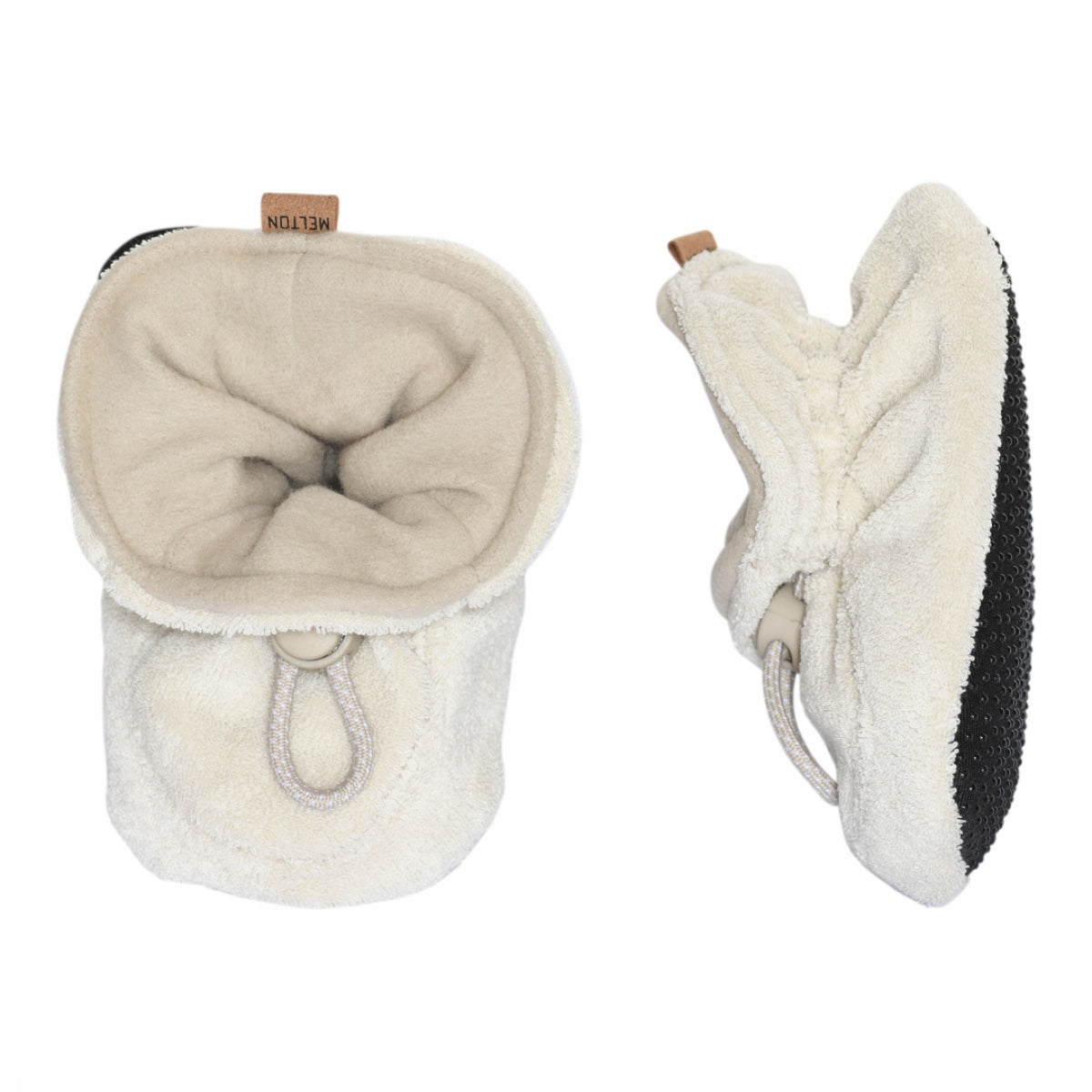 Terry textile slippers