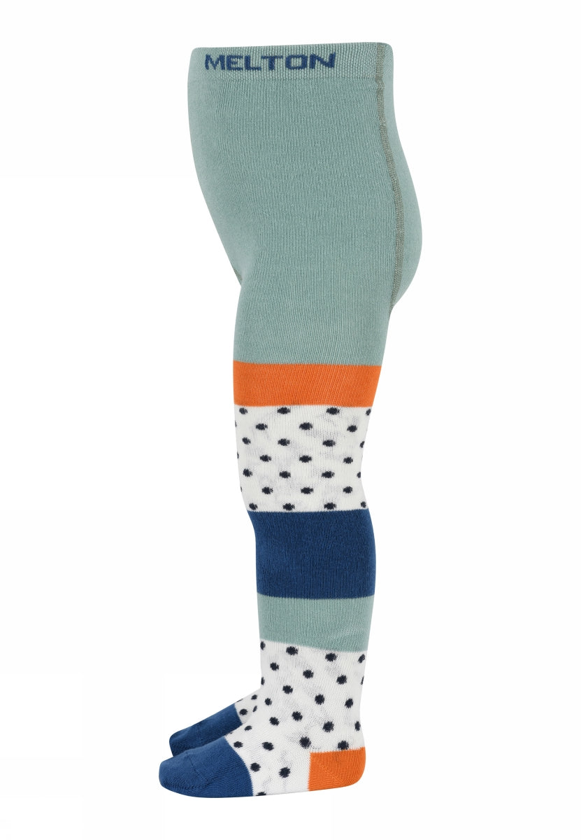 Dot block tights